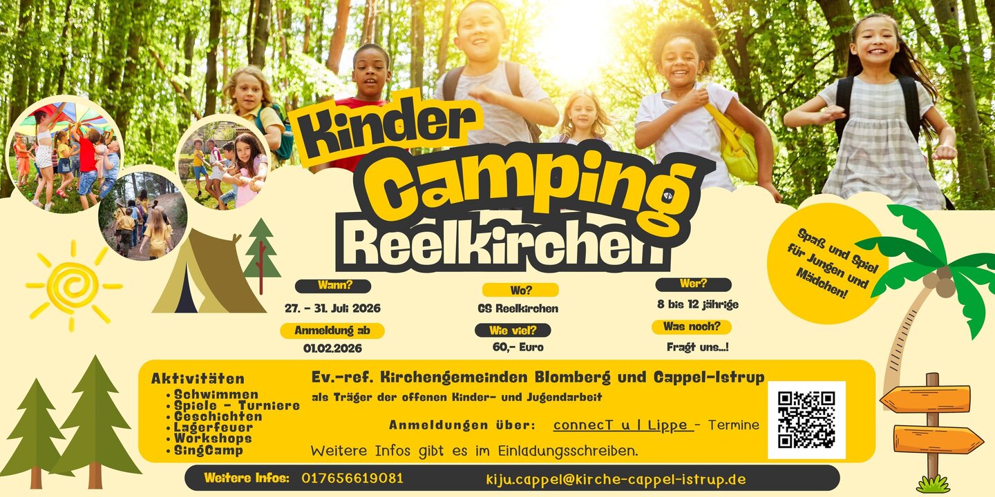Kindercamping bei der Grundschule Reelkirchen 2026 - AUSGEBUCHT!